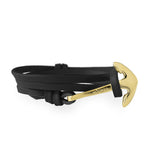 Anchor Black Leather Wrap
