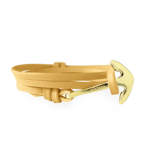 Anchor Funky Yellow Leather Wrap