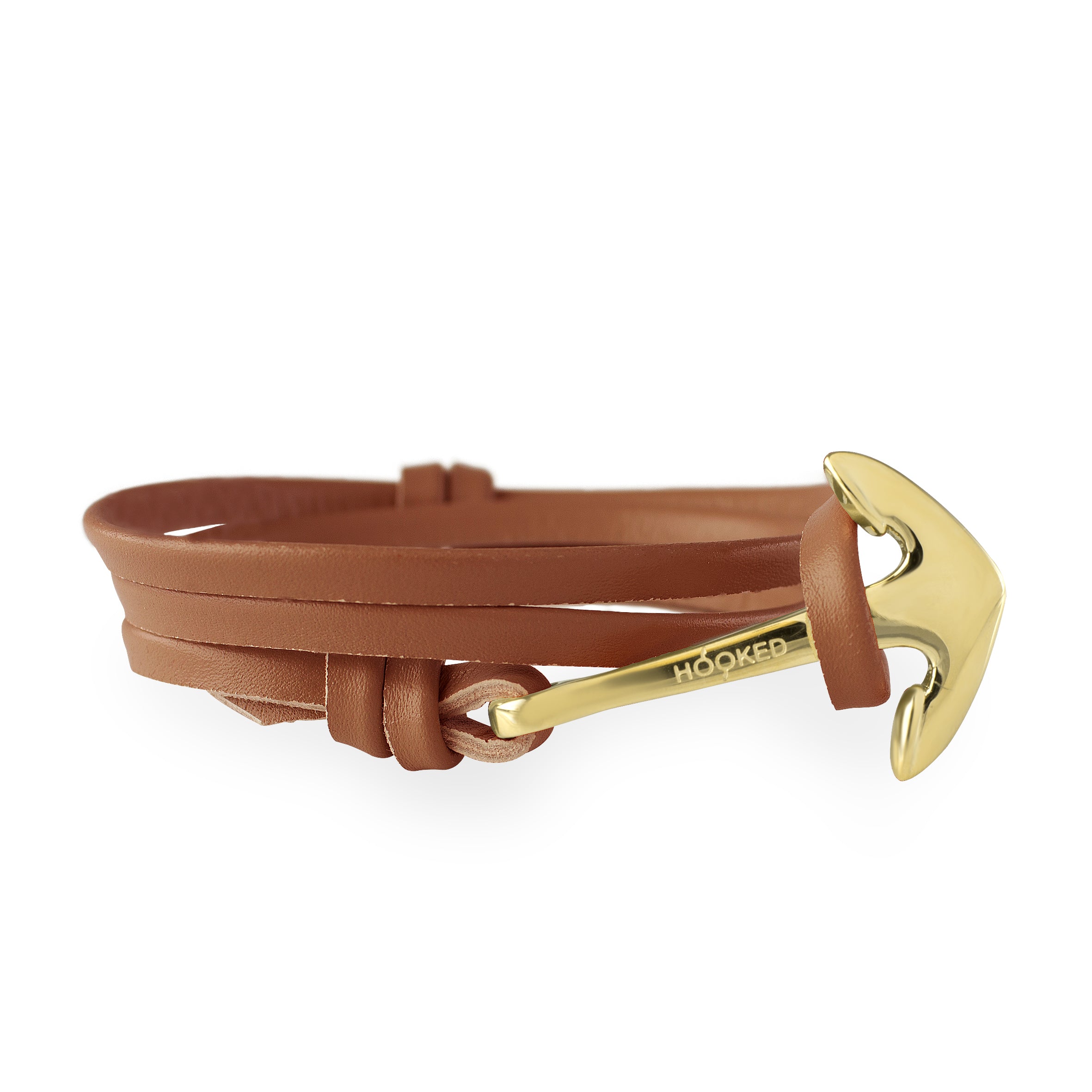 Anchor Cognac Leather Wrap – Hooked Concepts