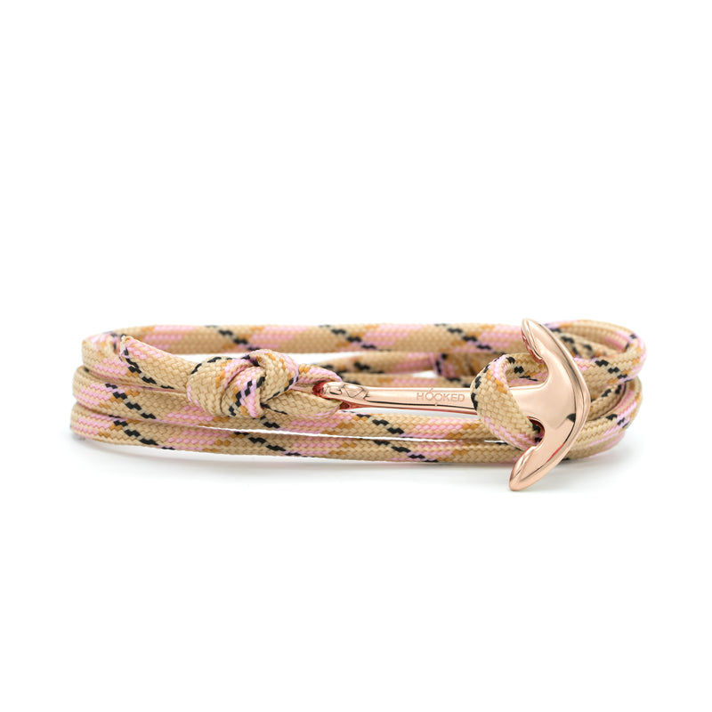 Anchor Pink/Black/Nude Paracord Wrap