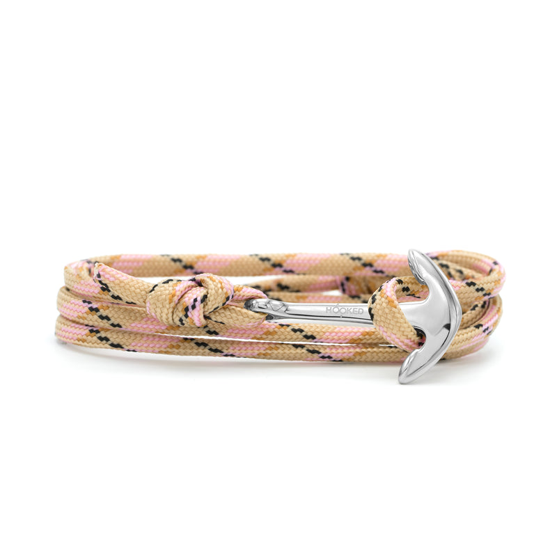 Anchor Pink/Black/Nude Paracord Wrap