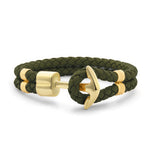 Army Green Braided Leather