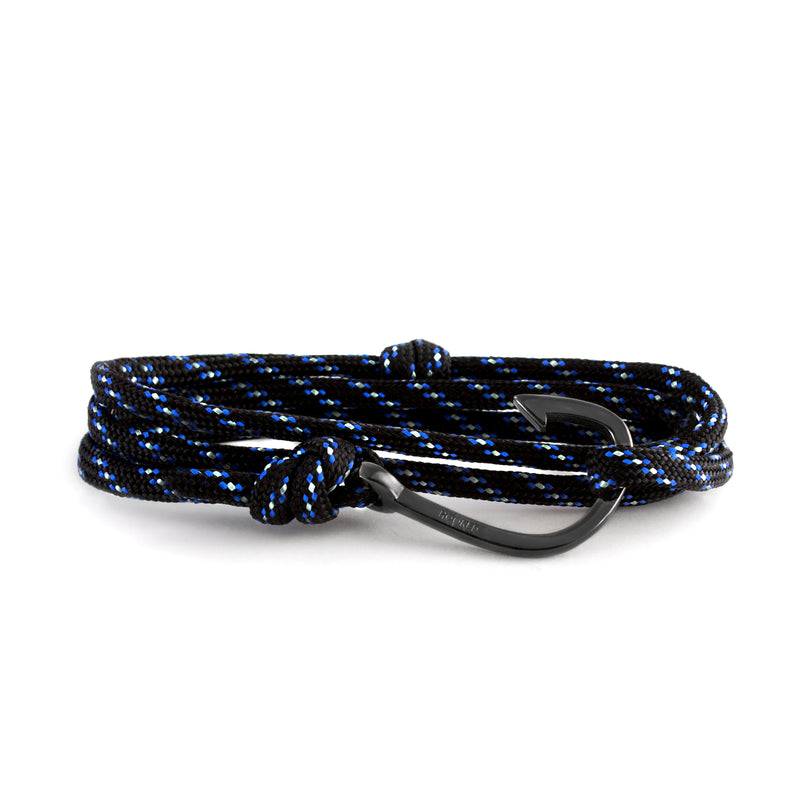 Hook Black/Blue/White Paracord Wrap