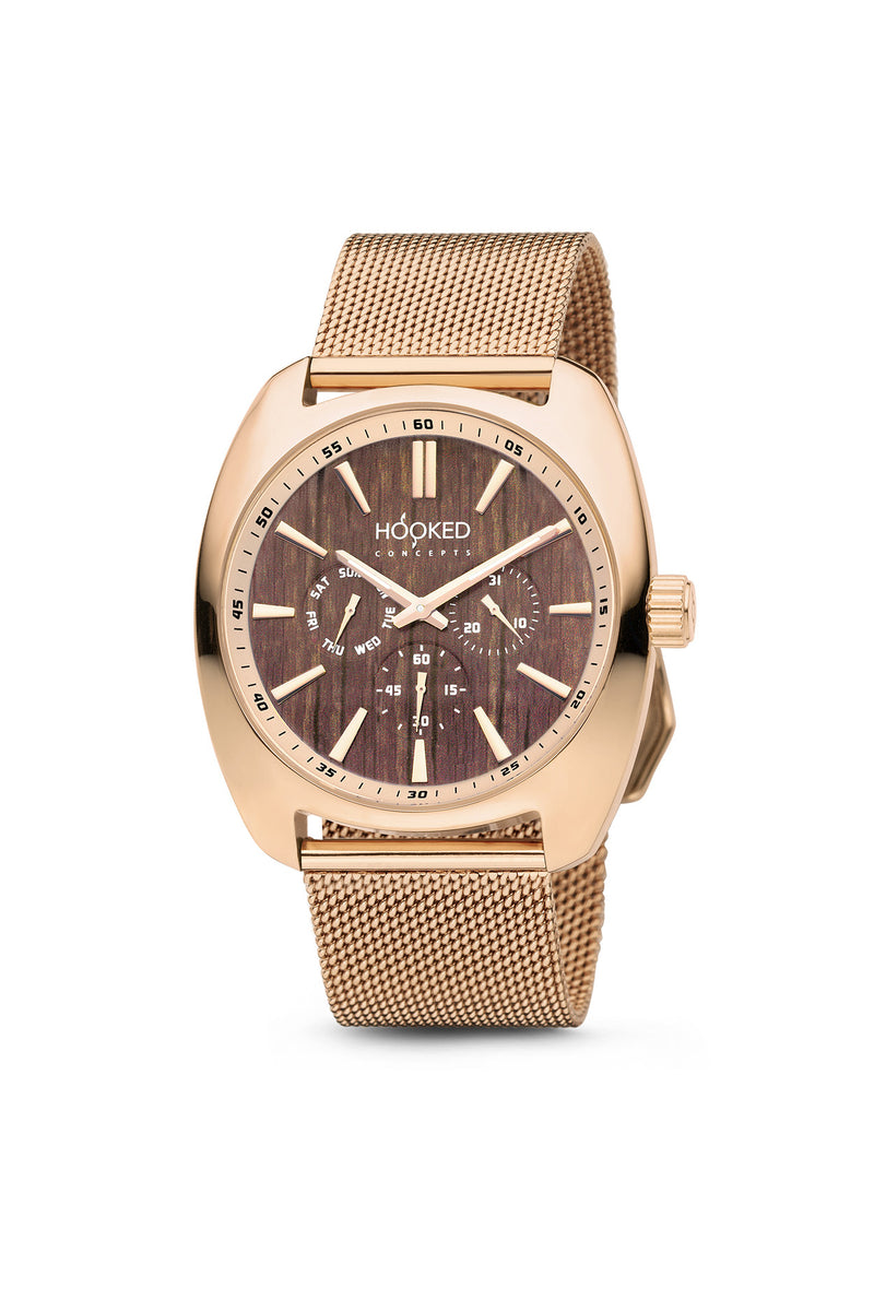 Rose Gold Watch - Boat Deck Dial | Master Date - 38mm