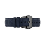 Croco Leather Strap | Navy Blue - 24MM