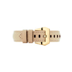 Cross Leather Strap | Taupe - 20MM