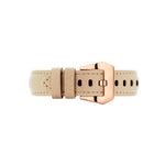 Cross Leather Strap | Taupe - 20MM
